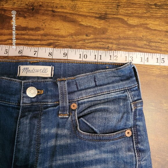 Madewell Jeans Size 26 High Riser Skinny Atlantic Wash A5698 Stretch Denim - Picture 6 of 11